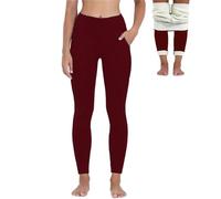 Merlvida Leggins Invernali Donna Foderati in Pile Ispessito Leggins Felpati Collant Caldo Leggings Termici Vita Alta Opachi Pantaloni Calzamaglia Termica Invernale Felpata Pantacollant Elasticizzati