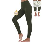 Merlvida Leggins Invernali Donna Foderati in Pile Ispessito Leggins Felpati Collant Caldo Leggings Termici Vita Alta Opachi Pantaloni Calzamaglia Termica Invernale Felpata Pantacollant Elasticizzati