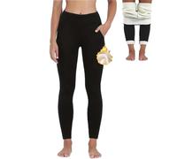 Merlvida Leggins Invernali Donna Foderati in Pile Ispessito Leggins Felpati Collant Caldo Leggings Termici Vita Alta Opachi Pantaloni Calzamaglia Termica Invernale Felpata Pantacollant Elasticizzati