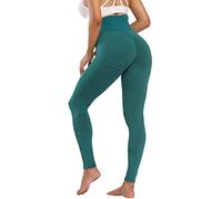 Merlvida Leggins Sportivi Donna Pantaloni Tuta Donna Anticellulite Leggins Donna a Vita Alta Coprenti Leggings da Yoga Alta Elasticità Leggings 3D Pusu Up Compressi Collant Palestra Allenamento