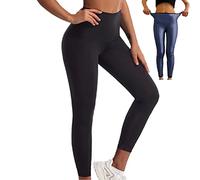 Merlvida Pantaloni da Sauna per Dimagrire, Pantaloni da Sauna da Donna, Hot Thermo Sweat Jogginghose, Leggings da Sudore da Donna, Pantaloni Sportivi a Vita Alta, Tuta da Sudore Shape, Pantaloni da
