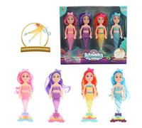 Mermaid - Mermaids Set con 4 Dolls 15 cm Sisters' Non Applicare Bambole e Accessori, Multicolore (05878A)