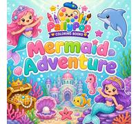Mermaid Adventure: 40 Fun & Easy Mermaid Coloring Pages with Magical Underwater Adventures, Friendly Sea Creatures, Hidden Treasures, Ocean Castles, and Creative Coloring Fun for Kids Ages 3-8