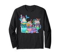 Mermaid Coffee Beach Estetica Ocean Shake Graphic Maglia a Manica