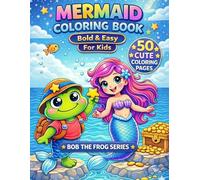 MERMAID COLORING BOOK : Bold & Easy For Kids