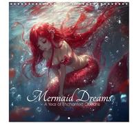 Mermaid Dreams - Calendario da parete "A Year of Enchanted Oceans" (Wall Calendar 2026 12" x 24" / 30 x 60 cm (aperto) Calvendo 12 Month Wall Calendar