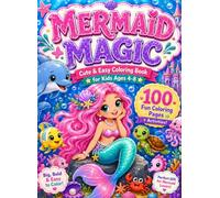 Mermaid Magic [Cute & Easy Coloring Book]: for Kid Age 4-8