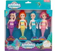 Mermaid - Mermaids Set con 4 Dolls 15 cm Sisters' Non Applicare Bambole e Accessori, Multicolore (05878A)