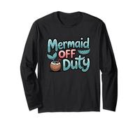 Mermaid Off Duty Beach Lover Fantasy Art Maglia a Manica