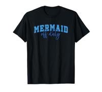 Mermaid Off Duty Rilassante Nautica Vibes Maglietta