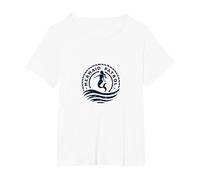 Mermaid Patrol Security Ocean Guardian Mitico Protector Maglietta, Donna Plus-Size, Bianco, 2X