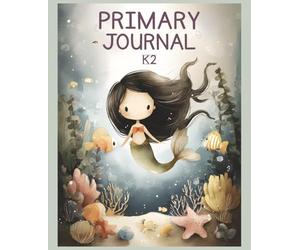 Mermaid Primary Journal: K-2 Draw and Write Composition Notebook: 124 Pages of Dashed Handwriting Lines Practice with Picture Box - The Magical Sparkle Collection (Mint Edition)