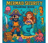 Mermaid Security: A Bold and Easy Coloring Book for Relaxation and Stress Relief - Featuring Pirates, Mermaids, Treasure Hunts, and Underwater Adventures