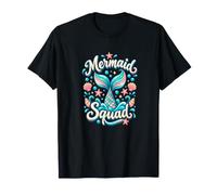 Mermaid Squad - Conchiglia a Forma di Cuore per Amanti dell'Oceano Maglietta