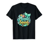 Mermaid Squad - Conchiglia a Forma di Cuore per Amanti dell'Oceano Maglietta