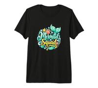 Mermaid Squad - Conchiglia a Forma di Cuore per Amanti dell'Oceano Maglietta Premium
