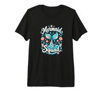 Mermaid Squad - Conchiglia a Forma di Cuore per Amanti dell'Oceano Maglietta Premium