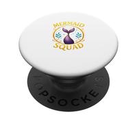 Mermaid Squad Kawaii Sirena e Gatto Ragazze Corrispondenza PopSockets PopGrip Adesivo