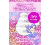 Mermaid Word Search puzzles book for adults: 50 mermaid topic puzzles