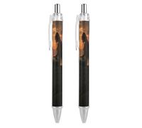 Mermaides Sitting on The Rock Penna a sfera retrattile, inchiostro nero, penne a sfera per ufficio e casa, 2 pezzi