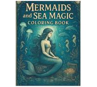Mermaids and Sea Magic Coloring Book: A Fantasy Underwater World of Enchanted Mermaids, Ocean Creatures, and Magical Adventures