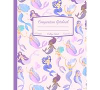 Mermaids Composition Notebook: Coquette, College Ruled, Lined Journal, For Girls, Teens, Women, Back to School Supplies, Preppy, Aesthetic, Pastel ... For Creative Writing and School notes,