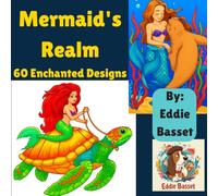 Mermaid's Realm: 60 Enchanted Designs: An Adult Coloring Book of Mythical Seascapes and Sirens