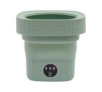 Mermajestic Lavatrice portatile 6L pieghevole lavatrice elettrica da viaggio portatile con 3 programmi di lavaggio e luce blu antibatterica, per biancheria intima, calze, vestiti per bambini