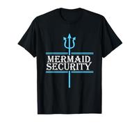 Merman Mermaid Security T-Shirt Maglietta