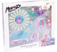 Nice Group - Mermaze Nail Art Set - Kit di Smalti per Unghie con gemme e stickers adesivi, separa dita e lima per bambini