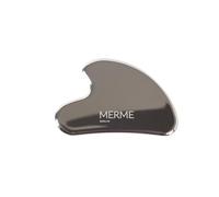 MERME Berlin Stainless Steel Gua Sha - Strumento ergonomico per massaggio facciale, drenaggio linfatico, tonicità e luminosità, acciaio inox antiruggine