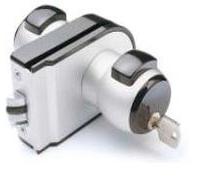 MERONI SERRATURE SCROCCO CON ANTISCASSO Per porte vetro COLORE NERO