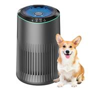 MERONTE Purificatore d'aria camera da letto casa piccolo purificatore d'aria con modalità sonno camera da letto ufficio luce notturna, grigio