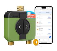 Meross Centralina Irrigazione WiFi 2 Vie MST200 | Hub MSH450/MSH400 Richiesto | Irrigazione Automatico | Ritardo Pioggia & Monitoraggio Consumo Acqua | Compatibile con Apple Home, Alexa e Google Home