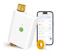 Meross Centralina Irrigazione WiFi con Monitoraggio Consumo Acqua (Hub MSH400 Richiesto), Timer Irrigazione Automatica Compatibile con Apple Home, Alexa e Google Home, Controllo Vocale e Remoto