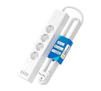 meross Ciabatta con HomeKit smart alexa - Multipresa wifi Intelligente con 4 Schuko 4 Porte USB Funzione timer protezione da sovraccarico Compatibile con Apple HomeKit, Smartthings, Google Assistant