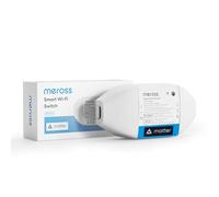 Meross Interruttore WiFi Matter, 16A Smart Switch con Matter Simple Setup (MSS) e Monitoraggio Energetico, Interruttore Intelligente Universale Compatibile con Apple Home, Alexa e Google Home