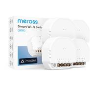 Meross Interruttore WiFi Matter 4 Pcs Filo Neutro Richiesto Controllo Luce e