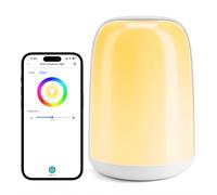 meross Lampada da Comodino WiFi, Abat Jour da Comodino con Controllo Vocale e Telecomando, Luce Notturna Bambini Compatibile con Apple HomeKit, Alexa e Google Home, RGBWW, 2700K-6500K