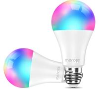 Meross Lampadina Smart con Led, Lampadina Alexa Dimmerabile, RGBWW, 9W E27, 2700-6500k, Lampada Compatibile Con Alexa, Google Home e Smartthings Decorazione Scenica, Festale, Natale, Matrimonio