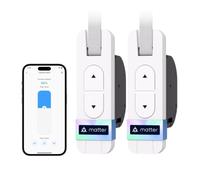 Meross Matter Avvolgitore Tapparella Elettrico da Incasso, Avvolgibile Elettrico fino 45 kg (circa 6 m²), per cinghia da 23 mm, Compatibile con Apple HomeKit, Alexa, Google Assistant e SmartThings