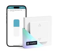 Meross Matter Interruttore WiFi Tapparelle Compatibile con Apple HomeKit Siri, Alexa, Google Assistant e SmartThings, Interruttore WiFi Smart Tapparelle(è Necessario Il Filo Neutro)