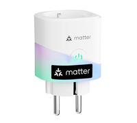 meross Matter Presa Smart con Monitoraggio Energia e Misure Produzione di Pannelli Solari Fotovoltaici, Presa Intelligente Alexa Supporto di Apple Home e Google Home, Controllo Vocale e Remoto, 16A