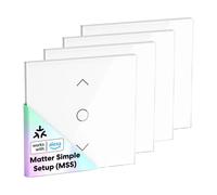 Meross MRS100MA(EU) Interruttore Smart Wi-Fi per Tapparelle Matter (4 pezzi)