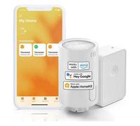 Meross MTS150H Valvola termostatica Smart RF + Hub Smart Stazione base WiFi Homekit
