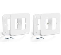 Meross Placche a Parete per Scatola 503, Placche per Interruttori Compatibile con Meross Termostato WiFi, Copri Cassetta per Scatola 503 Contiene Due Placco e Viti, 12CM×12CM (Confezione da 2)