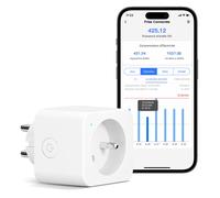 Meross Presa collegata (tipo E) 16A Presa WiFi Compatibile con Alexa e Google