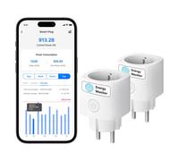 Meross Presa collegata (tipo E) presa WiFi mini compatibile con Alexa Google