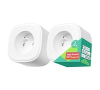 Meross Presa connessa (FR), 16A presa WiFi compatibile con Alexa e Google Home, Set di 2 prese intelligenti con monitoraggio dei consumi, controllo vocale, controllo remoto e funzione di tempo