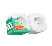 Meross Presa Intelligente WiFi, Presa Smart 16A 3840W, Smart Plug Spina(Type F), Funzione Timer, Compatibile con Amazon Alexa, Google Assistant, Controllo Remoto via Andriod iOS App, 2,4GHz, 2 Pezzi